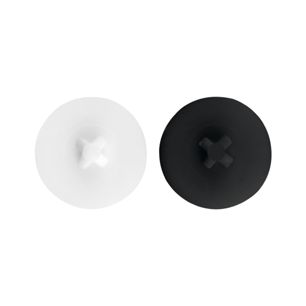 PVC-70 TP [CP] Tornillos para carpintería de PVC. Tapón de nylon: blanco y negro para tornillo PVC-70